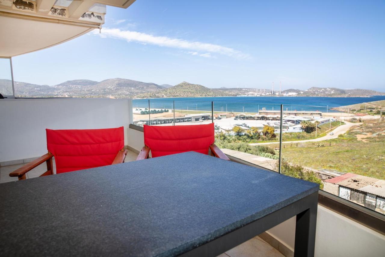 Komfort City Apartment "Elias" Mit Meerblick In Lavrio 外观 照片