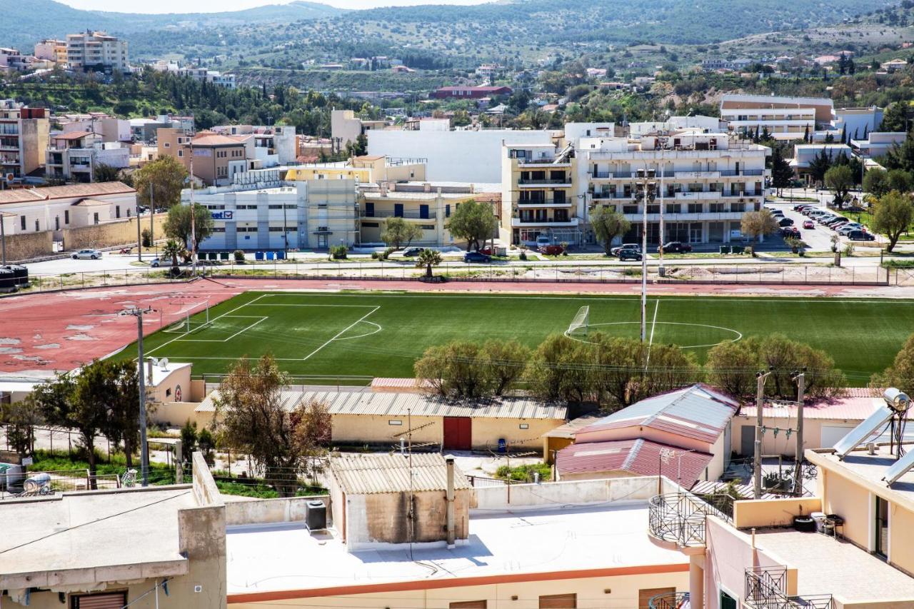 Komfort City Apartment "Elias" Mit Meerblick In Lavrio 外观 照片