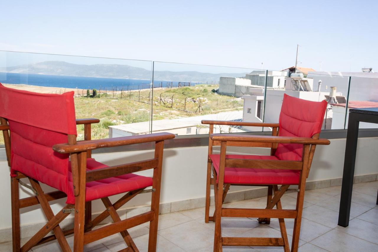 Komfort City Apartment "Elias" Mit Meerblick In Lavrio 外观 照片